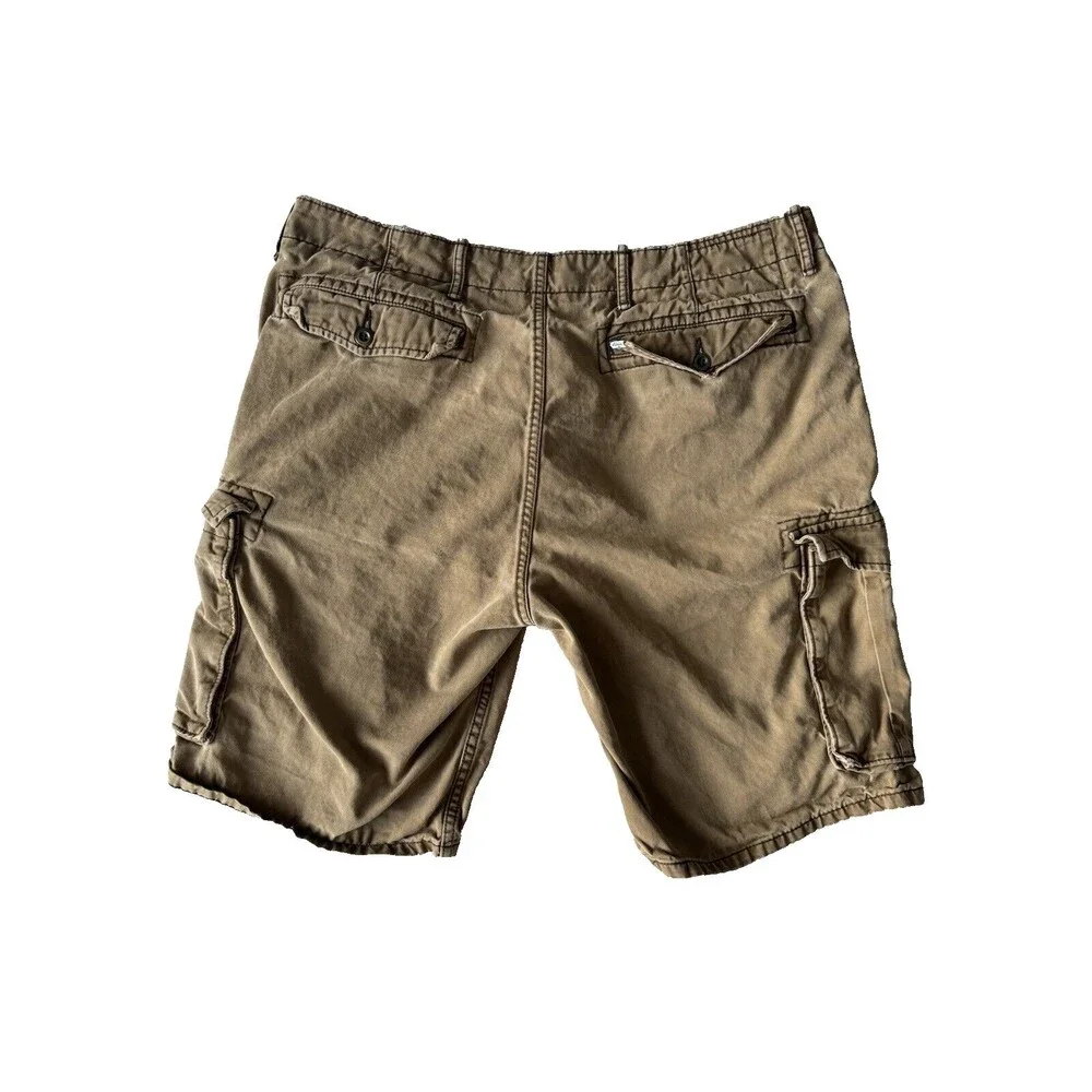 Levis Shorts Mens 36 Brown Baggy Cargo Long Loose Y2K‎ Skater Twill Outdoor